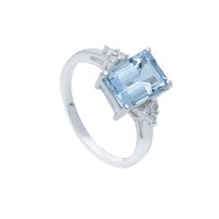 Anello Gazzola Gioielli Donna in Oro bianco Acquamarina 2.10 Ct 147977 - 147977